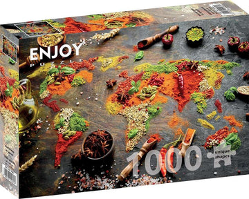 Enjoy Puzzle - World Map in Spices - 1000 Teile Puzzle - Nur CHF 19.90! Jetzt kaufen auf fluxed.ch